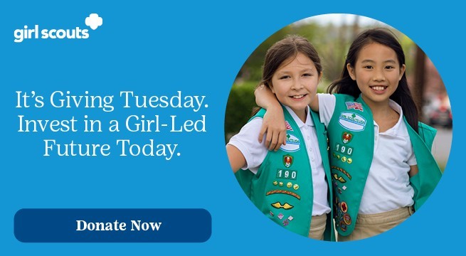 It's Giving Tuesday. Invest in a Girl-Led Future Today. Donate Now. It's Giving Tuesday. Invest in a Girl-Led Future Today. Donate Now.
